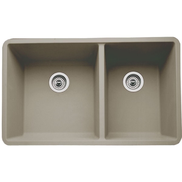 Blanco 441296 Precis 33" Silgranit Granite Composite Undermount Double